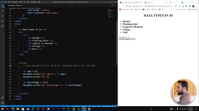 JavaScript Data Types || اردو/उर्दू || JS || JavaScript || DataTypes || смотреть онлайн