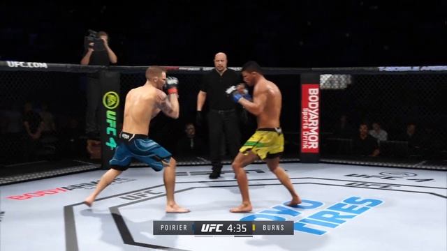 ДАСТИН ПОРЬЕ VS ГИЛБЕРТ БЕРНС UFC 4 CPU VS CPU смотреть онлайн