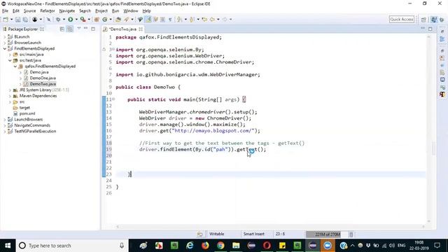 Selenium Interview Question 7 - How can we get a text on a web element using Selenium WebDriver? смотреть онлайн