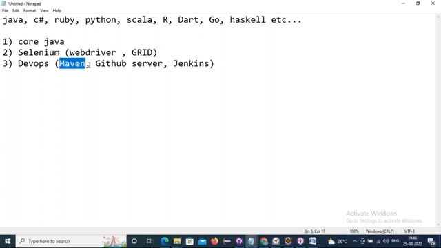 SELENIUM with JAVA tutorials || Demo - 1 || by Mr. Ravi Kanth Lella On 25-08-2022 @7PM IST смотреть онлайн