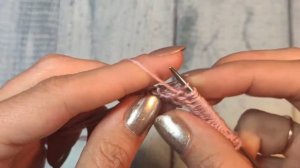 Полая резинка спицами. Красивый переход от резинки к основному полотну.