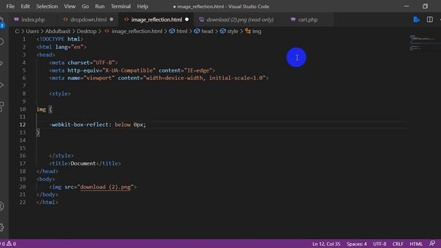 IMAGE REFLECTION USING HTML AND CSS смотреть онлайн