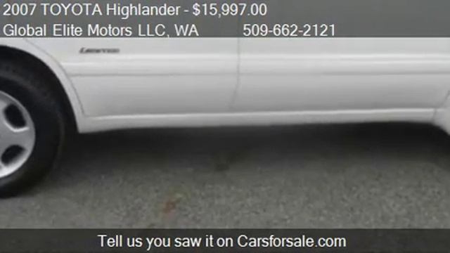 2007 TOYOTA Highlander LIMITED 3RD ROW MOONROOF and JBL for смотреть онлайн