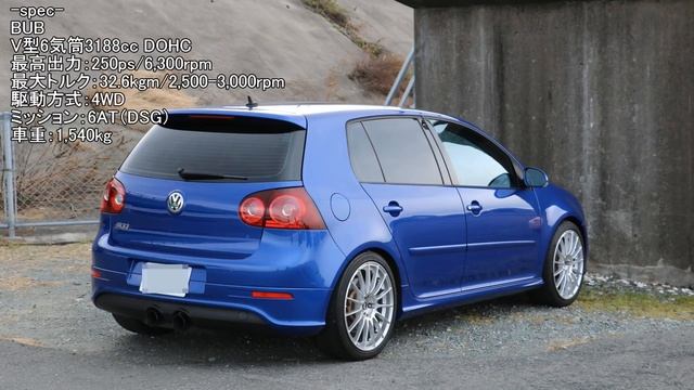 【0-100km/h 加速】 VolksWagen Golf R32　V型6気筒！！　3.2L 6AT смотреть онлайн