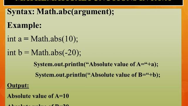 MATHEMATICAL FUNCTIONS IN JAVA-CLASS- IX | CBSE | ICSE | STATE BOARD смотреть онлайн