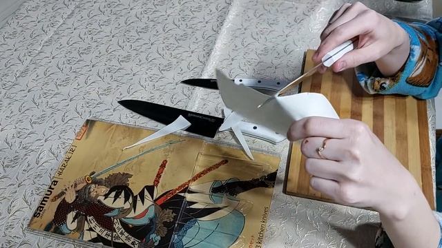 Распаковка — Набор ножей Samura Harakiri SHR-0220W смотреть онлайн