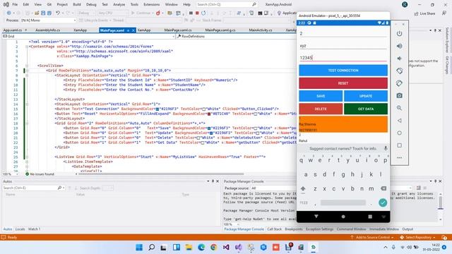 Android Xamarin - CRUD Operations (C#, Visual Studio 2022, SQL Server) смотреть онлайн