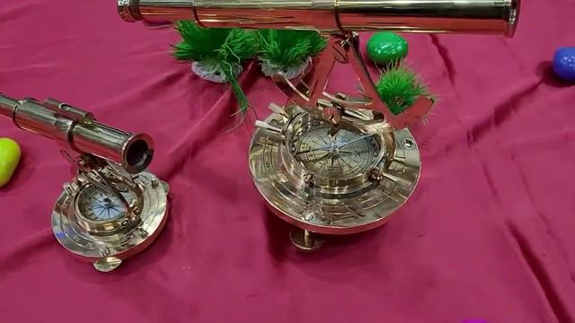 Swords Armoury Vintage Brass Compass Telescope Survey Instrument Theodolite Alidade Collectible смотреть онлайн