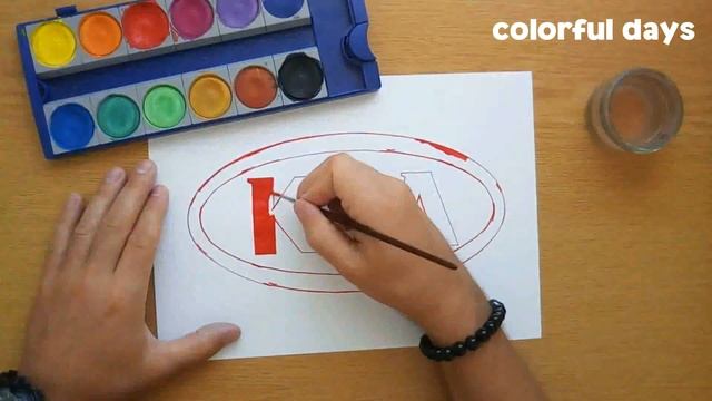 How to draw the Kia logo - 기아 로고 그리는 법 (car logos) смотреть онлайн