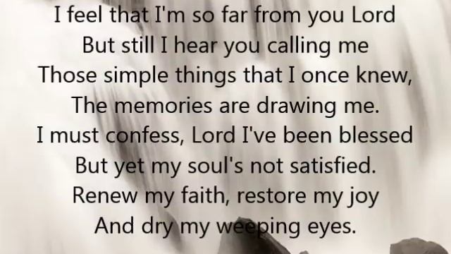 "Take Me Back" Lyrics and Video by Andrae Crouch & The Disciples смотреть онлайн