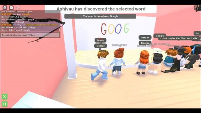 Playing Paint N Guess in roblox. смотреть онлайн