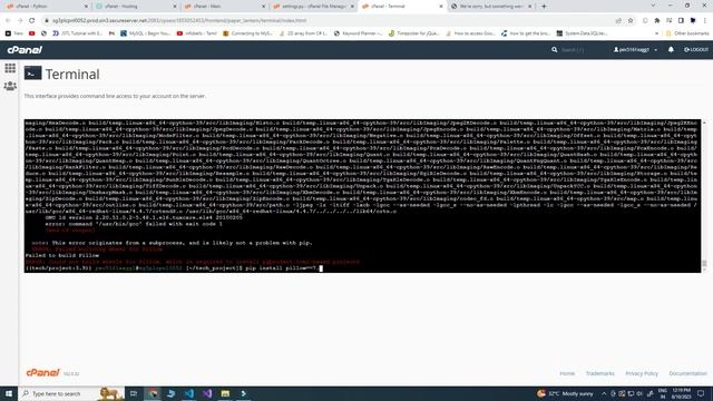 ERROR: Could not build wheels for Pillow, which is required to install pyproject.toml-based project смотреть онлайн