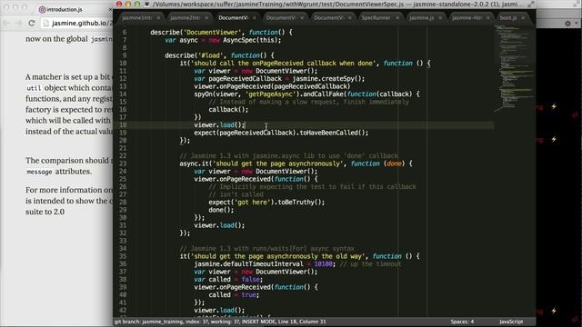 advanced unit testing with jasmine 1.3 and wf grunt, plus jasmine 2 differences смотреть онлайн