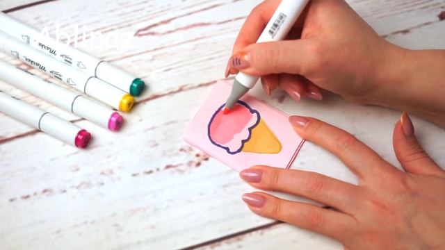 Мини блокнот без клея своими руками ? Рисуем каваи. Notepad without glue. Drawing a Kawai diy смотреть онлайн