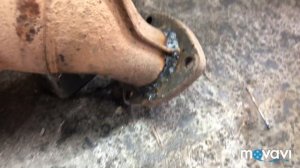 Ремонт выпускного коллектора или катколлектора, сварка полуавтоматом, неон пдг 201