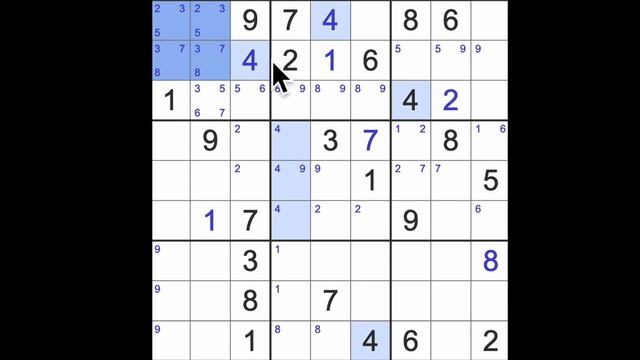 Sudoku Solution – New York Times 23 September 2023 Hard Level