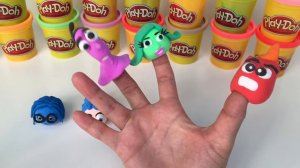 Inside out Finger Family song Playdoh | Nursery rhyme