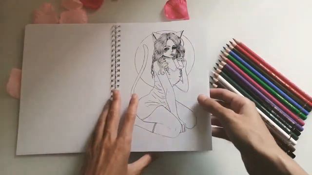 Раскраска "Dark Fantasy" от ColoringByKitty смотреть онлайн