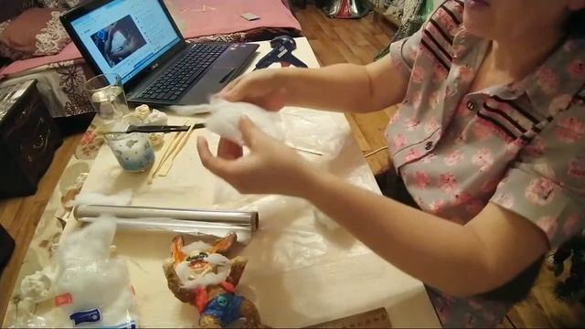 Лепим мордочки зверей из ваты. смотреть онлайн