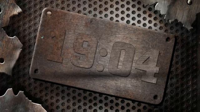 Заставка часы Металлический Шильдик смотреть онлайн