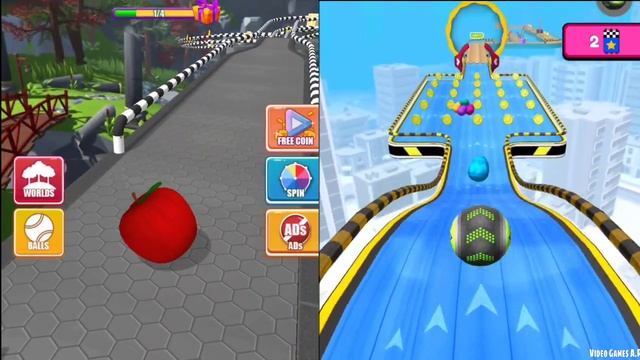 ROLLING BALL SKY ESCAPE vs GOING BALLS смотреть онлайн