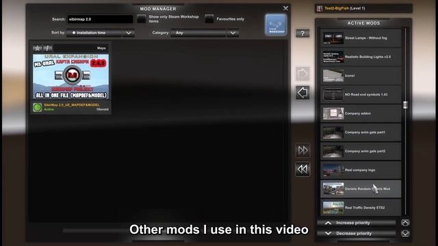 ETS2 1.45 SibirMap updated to 2.4.0 (5 New cities) | And 6 maps to form a large area смотреть онлайн