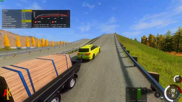 Audi Q7 3.0L Turbo Diesel vs 3.0L Turbo Gasoline - Pull Test ! BeamNG. Drive смотреть онлайн