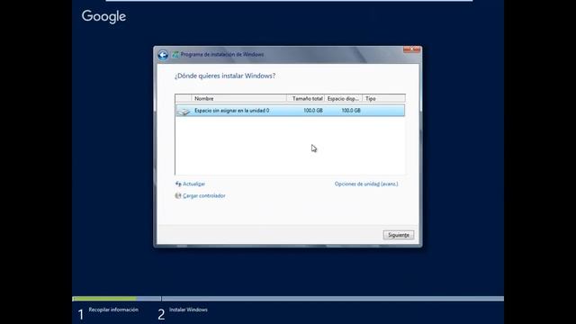 04 Windows Server 2012 - Instalación del Sistema Operativo GUI смотреть онлайн