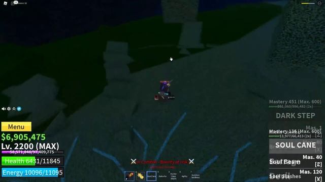『Bounty hunt with Dark Step』Roblox | Blox fruits update 17 | 25M | fer999 смотреть онлайн