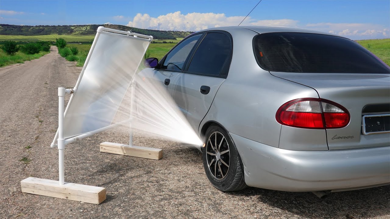 ГИГАНТСКАЯ ЛИНЗА против АВТОМОБИЛЯ