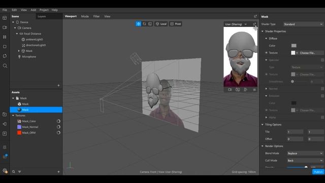 Как сделать 3D маску в Instagram | Маска Деда Мороза | Дополненная реальность | AR смотреть онлайн
