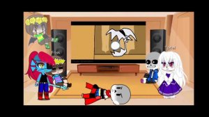 Undertale react to killer sans vs ulb! sans