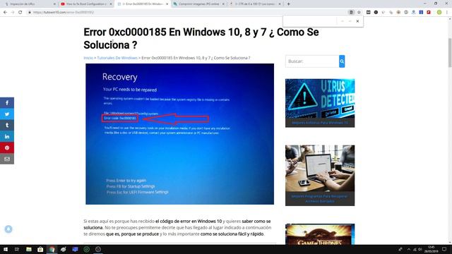 💻🔨 SOLUCIONAR el ERROR 0xc0000185 en Windows 10, 8 y 7 2024 😎 смотреть онлайн