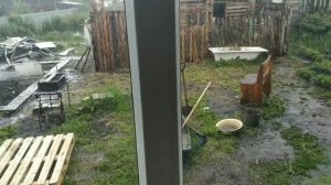 Строим баню. Заливка фундамента, гидроизоляция, первый ряд газоблока.