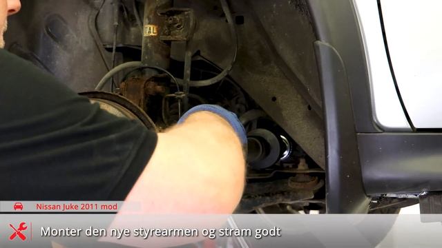 Nissan Juke F15 Sådan bytter man styrekugle og styrearm - 2011 til 2016 mod. смотреть онлайн