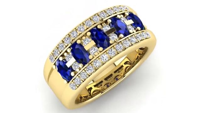 Safir ring i 14 karat guld 0,49 ct 1,75 ct Varenummer 23242770 смотреть онлайн