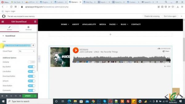 How to Add SoundCloud Widget using Elementor Website Builder