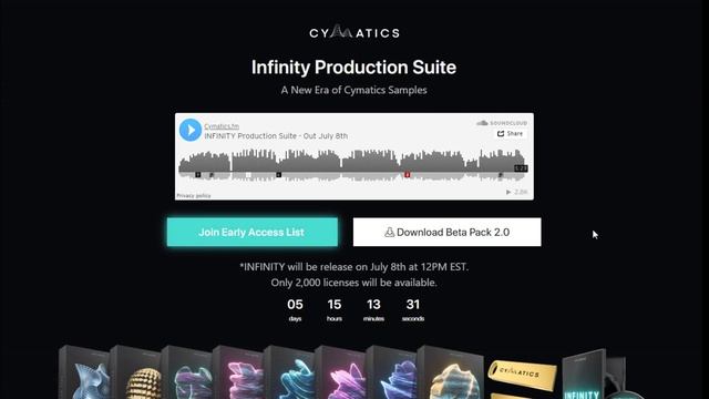 Cymatics - Infinity Beta Pack Vol. 2 | Free Download | Sample Pack 2022
