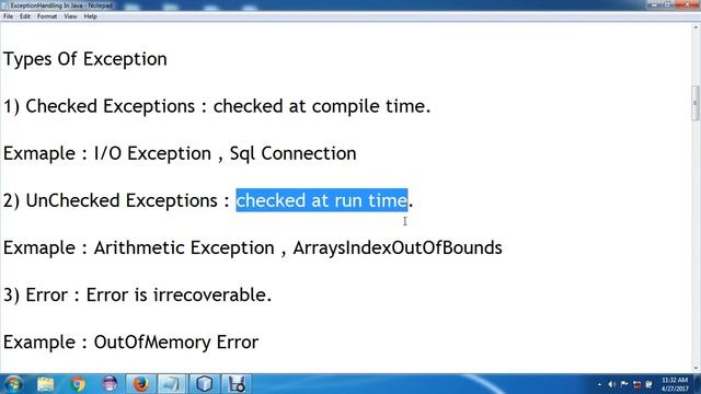 Overview of Exception Handling смотреть онлайн