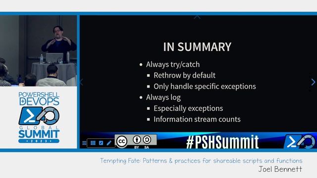 PowerShell Summit 2023: Tempting Fate: Patterns & practices for shareable scripts... by Joel Bennet смотреть онлайн