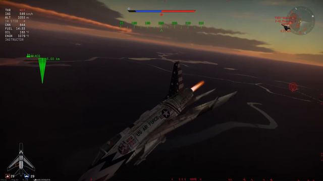 WAR THUNDER: F100: Greedy F4 Phantom Couldn't Pull Up in Time! смотреть онлайн