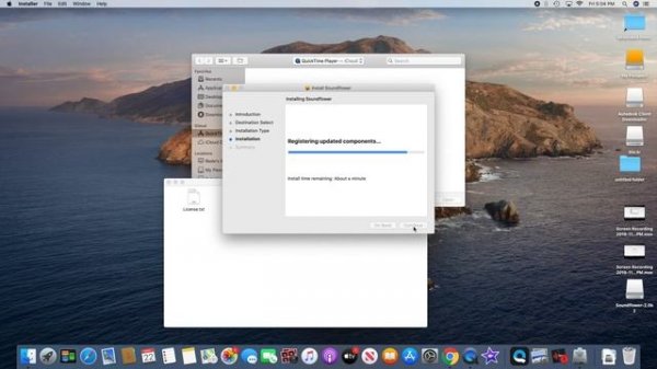 How to setup and use soundflower on MacOS Quicktime player