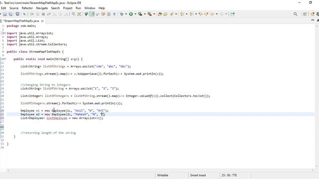 Usages and difference between map and flatMap intermediate operations in java 8 Stream смотреть онлайн