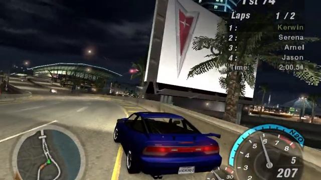 NFS Underground 2 Gameplay - Nissan 240SX (Circuit Race) смотреть онлайн