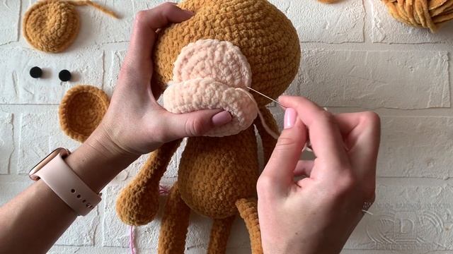 Вяжем Обезьянку амигуруми крючком. Часть 3 Сборка смотреть онлайн