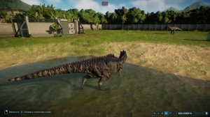 Jurassic World Evolution 2 бои динозавров-гиганотозавр VS тираннозавр