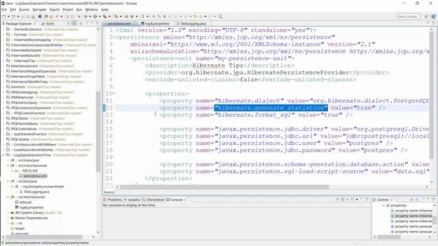 Hibernate Tip: How to log the execution time of a query смотреть онлайн