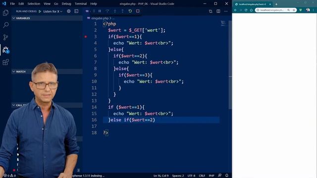 PHP 7.4 Teil 6, Kontrollstrukturen, IF /ELSE /ELSEIF / SWITCH смотреть онлайн