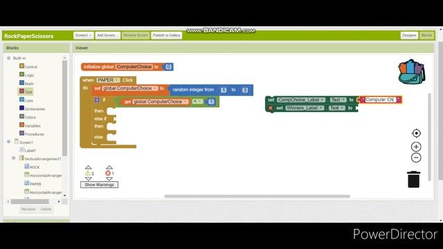 MIT App Inventor 2 - ROCK PAPER SCISSORS смотреть онлайн