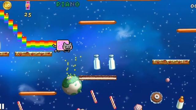 Nyan cat in space ? Игра милая) смотреть онлайн